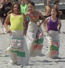 Sacks on the Beach